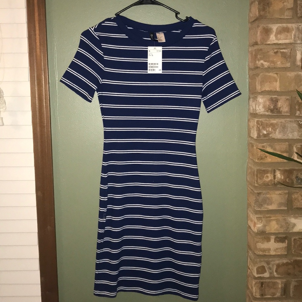 Navy blue body con